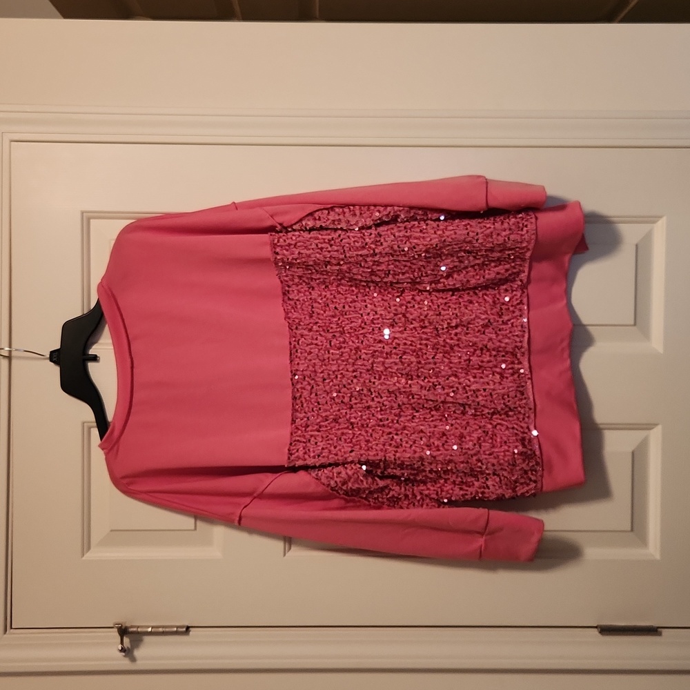 Pink sequence sweatshirt - Picture 4 of 8